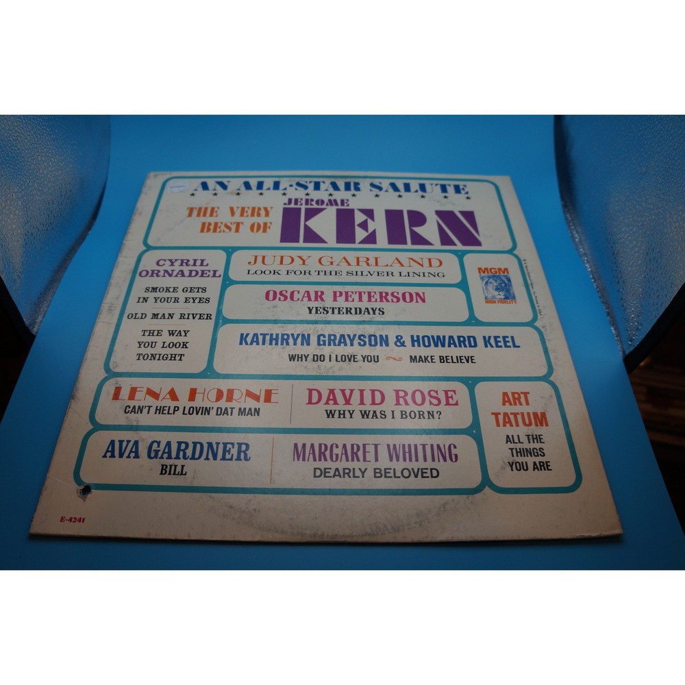 An All-Star Salute The Very Best of Jerome Kern Vinyl LP MGM Records E-4241